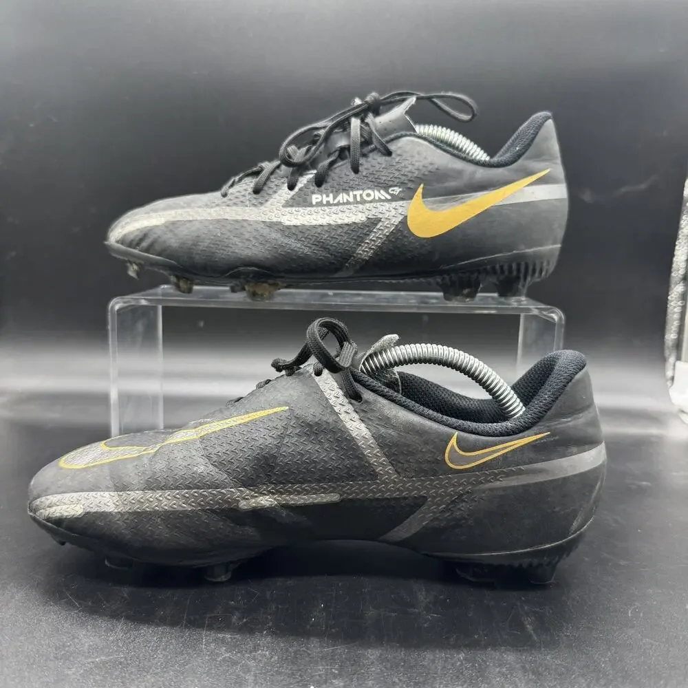 Nike Phantom Black Kids Soccer Cleats Size 5.5Y DC0812-007